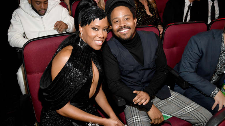 Regina King and Ian Alexander Jr. smiling