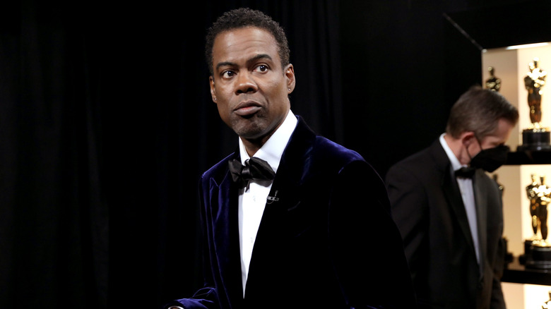 Chris Rock backstage at the 94th Academy Awards