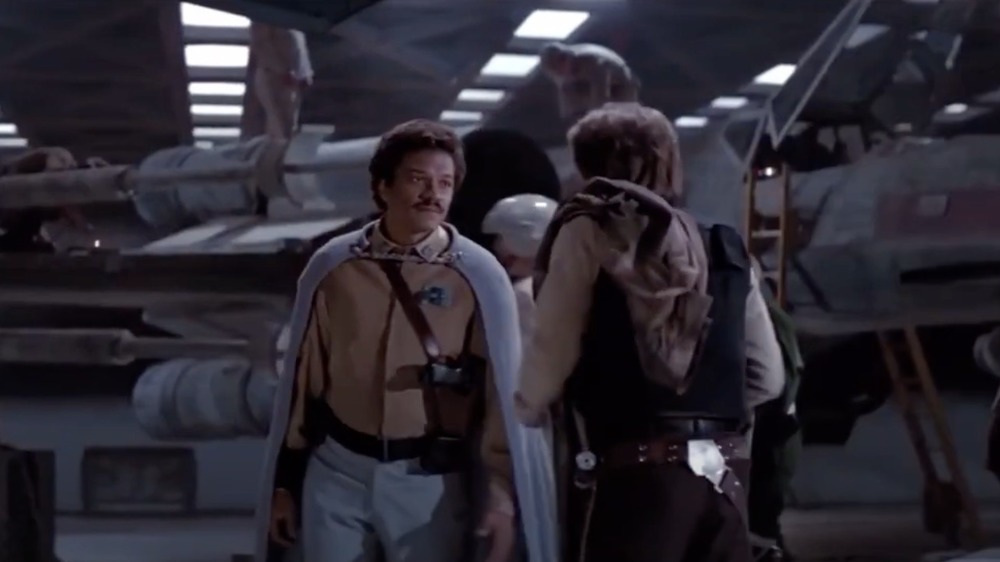 Lando Calrissian and Han Solo in Return of the Jedi