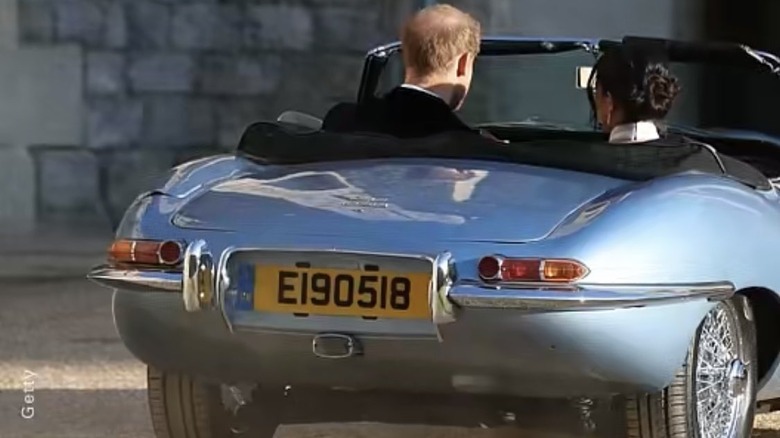 Prince Harry and Meghan Markle's license plate