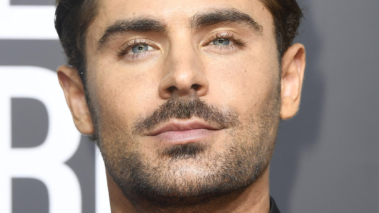 zac efron on the red carpet at the golden globe awards 