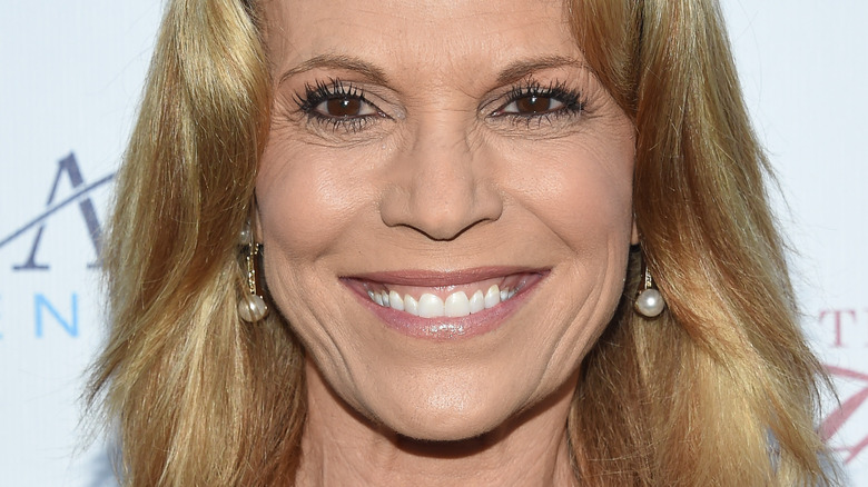 Vanna White wears pearl dangle earrings