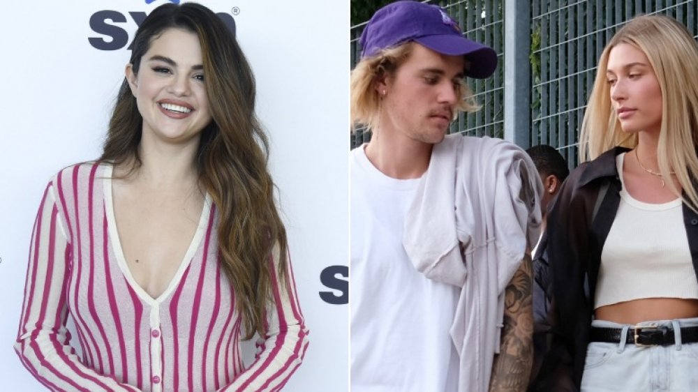 Selena Gomez, Justin Bieber and Hailey Baldwin