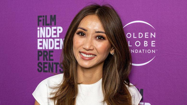 Brenda Song wearing a white top at the Film Independent Special Screening of 