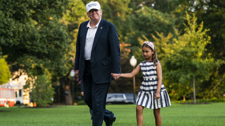 Donald Trump, Arabella Kushner walking