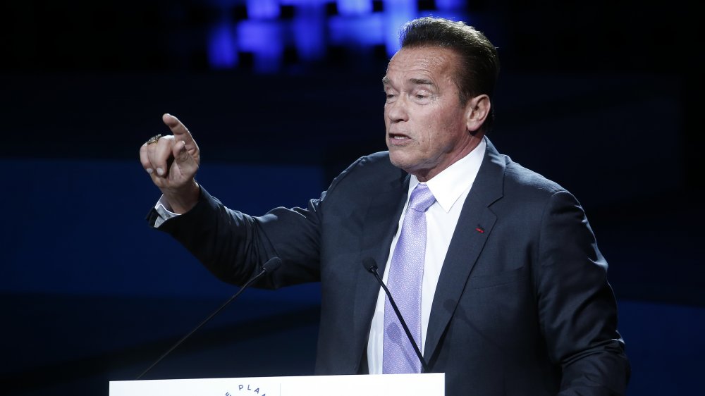 Arnold Schwarzenegger at the One Planet Summit in 2017