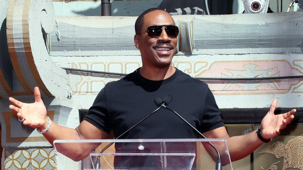 Eddie Murphy at the Jeffrey Katzenberg Hand and Footprint Ceremony at TCL Chinese Theatre in 2016