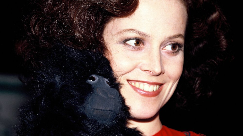 Sigourney Weaver at Gorillas In the Mist premiere in 1989