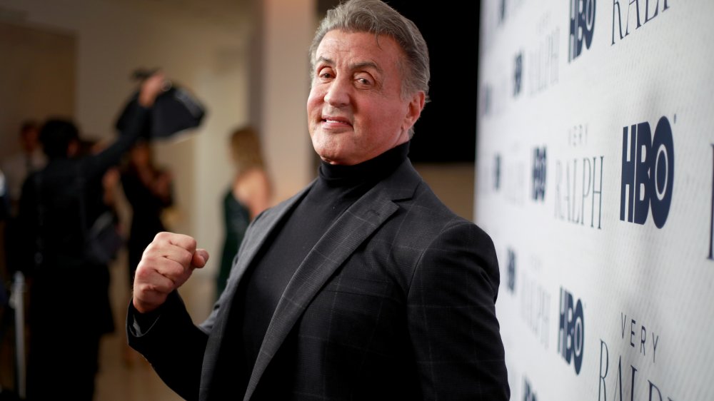 Sylvester Stallone at the Very Ralph premiere in 2019