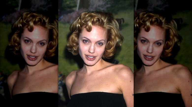 Angelina Jolie blonde curls