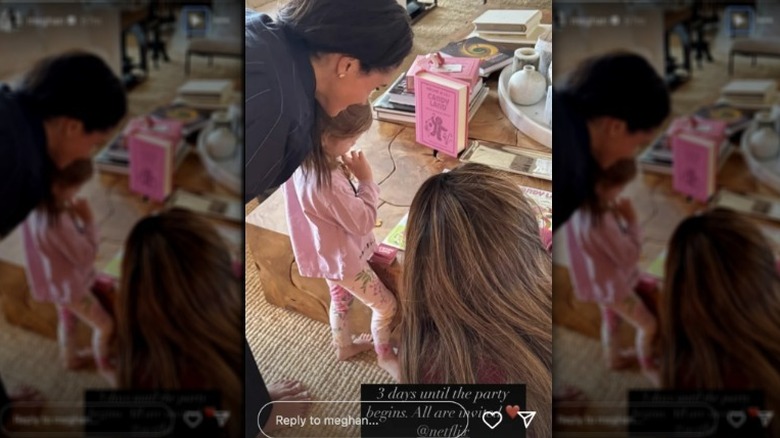 Meghan Markle, Serena Williams, and Princess Lilibet playing Candyland