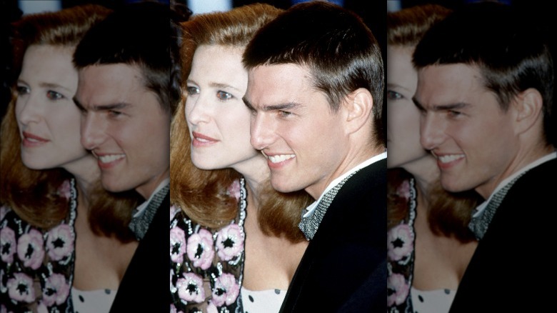 Mimi Rogers and Tom Cruise in 1989