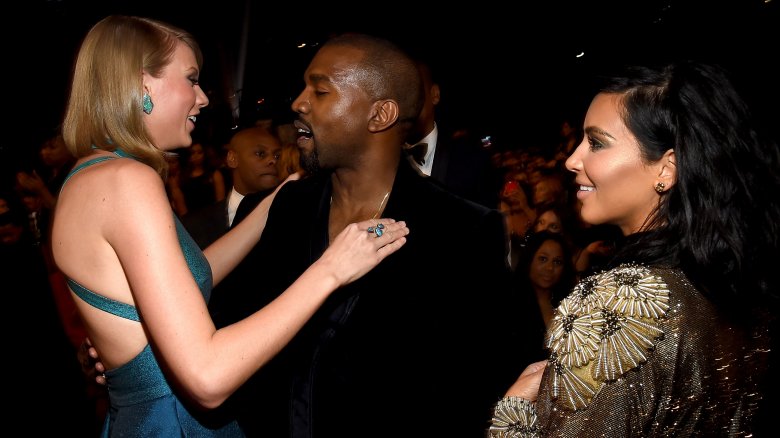 Kanye West, Taylor Swift, and Kim Kardashian