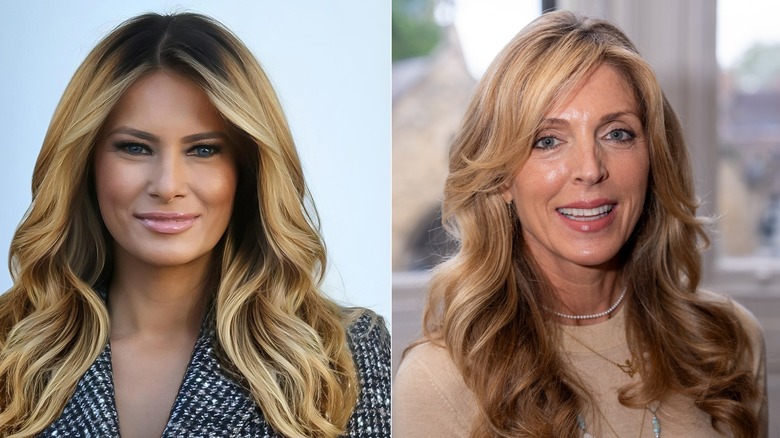 Melania Trump and Marla Maples 