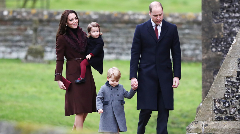 The royal family at a Christmas event