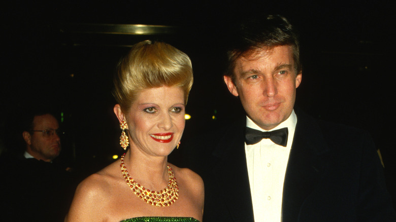 Ivana Trump and Donald Trump posing