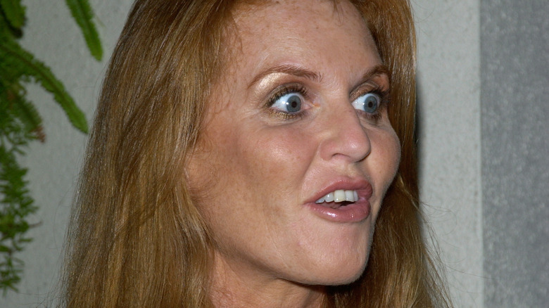 Sarah Ferguson with silly expression