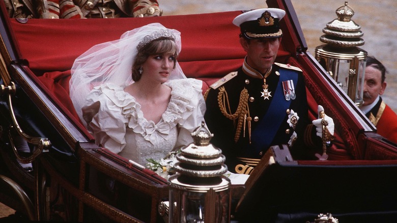 Princess Diana, Prince Charles in carriage