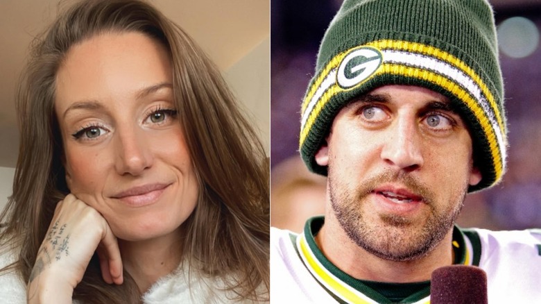 Split image of Blu and Aaron Rodgers