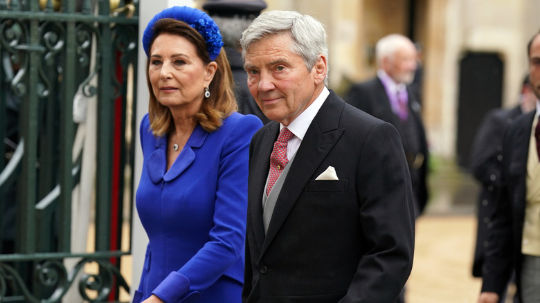 Carole and Michael Middleton attending King Charles' coronation