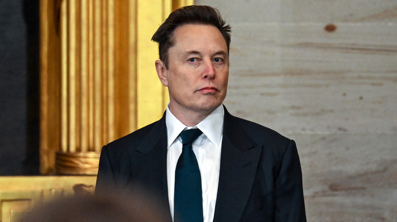 Elon Musk at the 2025 inauguration.