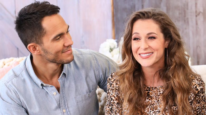 Carlos PenaVega looking at Alexa PenaVega