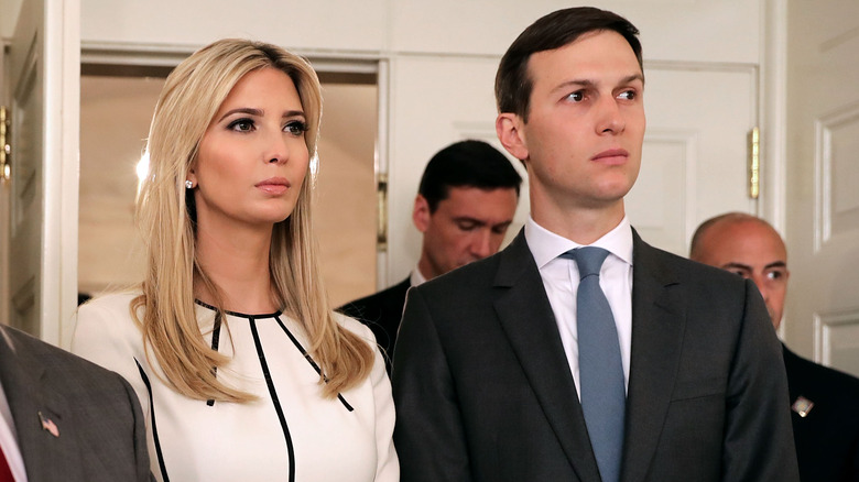 Ivanka Trump Jared Kushner solemn