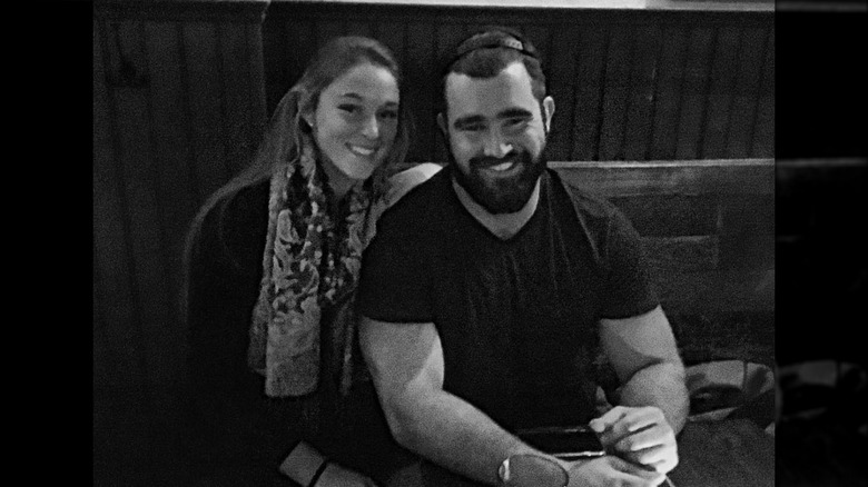 Kylie, Jason Kelce smiling