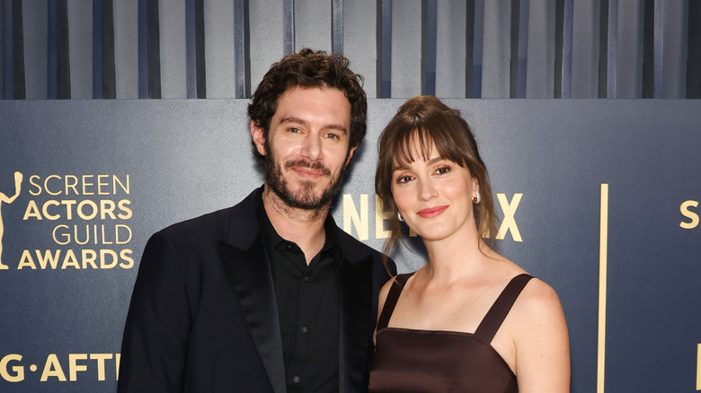 Adam Brody and Leighton Meester at the SAG Awards