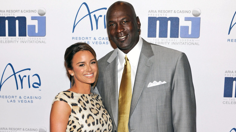 Michael Jordan and Yvette Prieto smiling