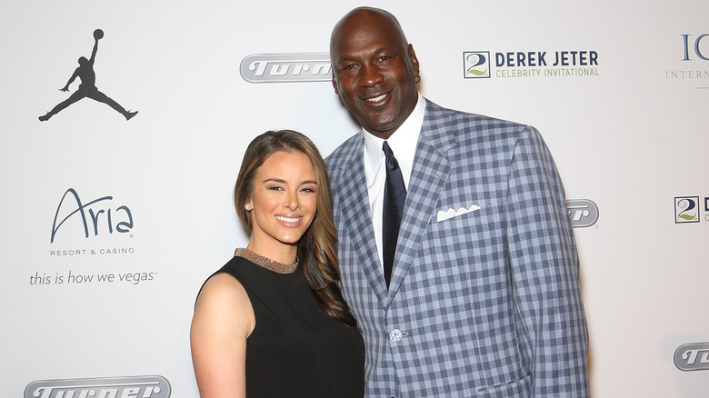 Michael Jordan and Yvette Prieto posing