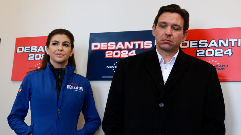 Casey, Ron DeSantis looking on