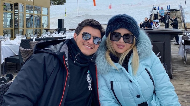 Michael Boulos and Tiffany Trump at ski resort