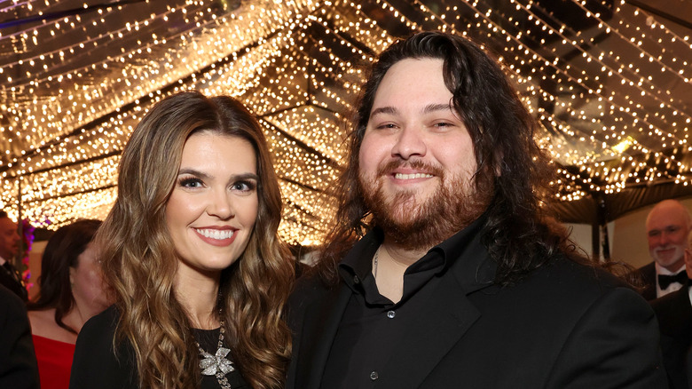 Wolfgang Van Halen and Andraia Allsop smiling