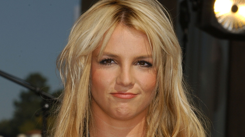 Britney Spears making a face
