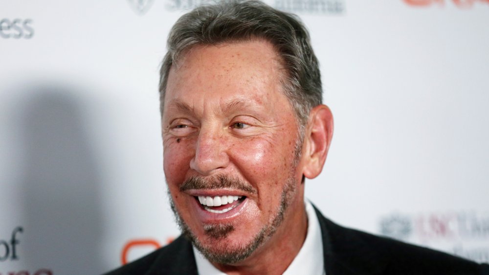 Larry Ellison smiling at a 2019 gala