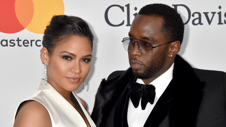 Diddy looking at Cassie