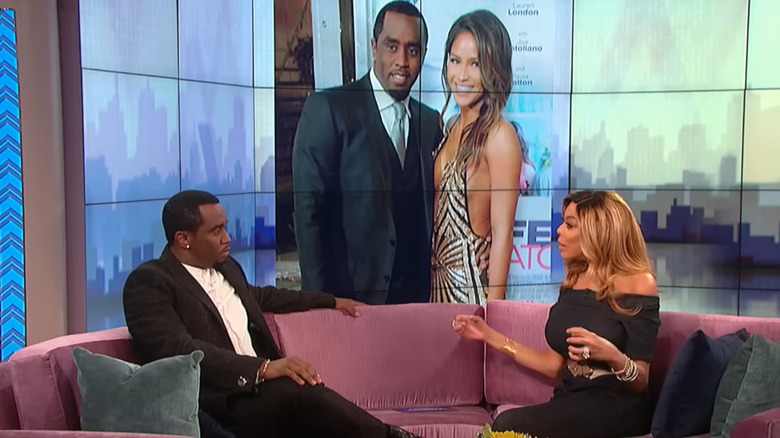 Diddy, Wendy Williams on couch