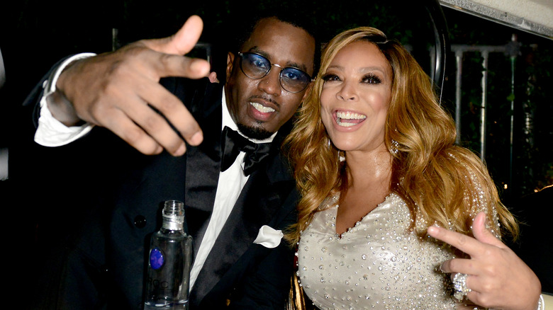 Diddy, Wendy Williams posing