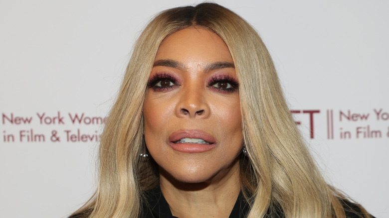 Wendy Williams with a serious expression