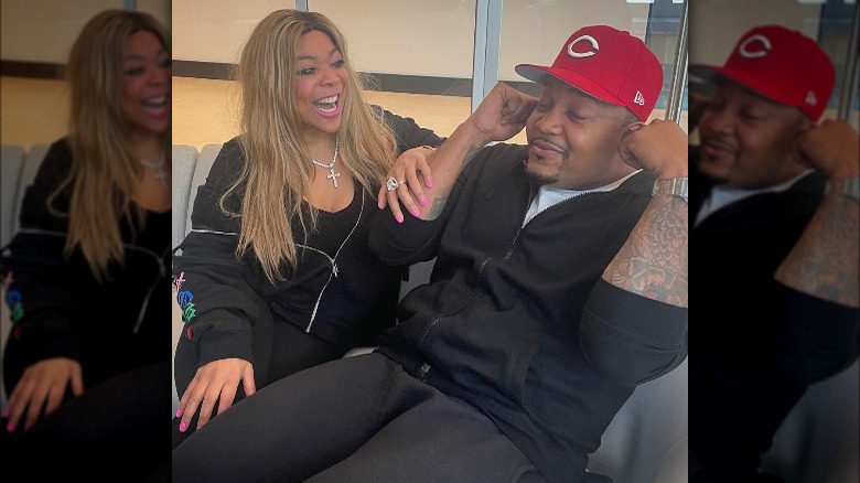 Wendy Williams laughing with DJ Boof