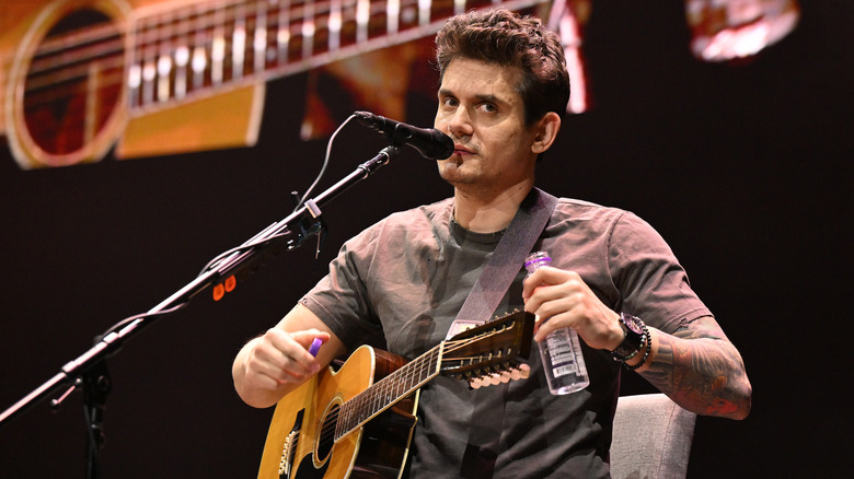 John Mayer performing