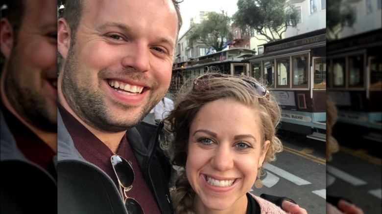 Abbie and John David Duggar smiling