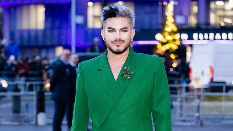 Adam Lambert green blazer