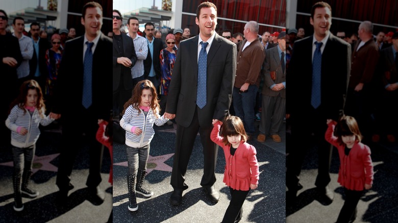 Adam Sandler and daughters