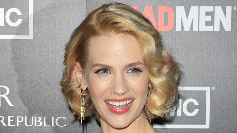 January Jones smiling