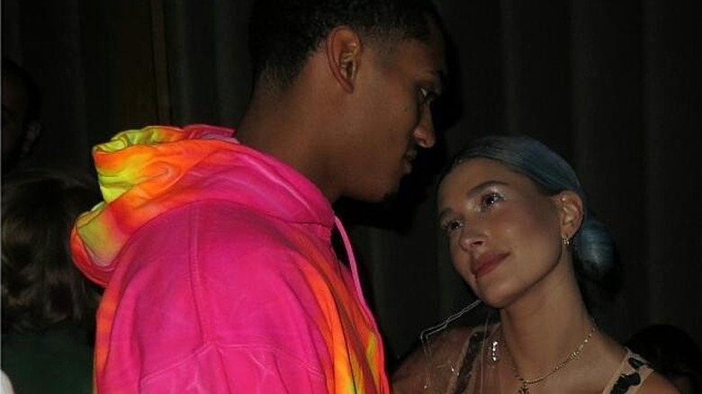 Jordan Clarkson and Hailey Bieber on Instagram