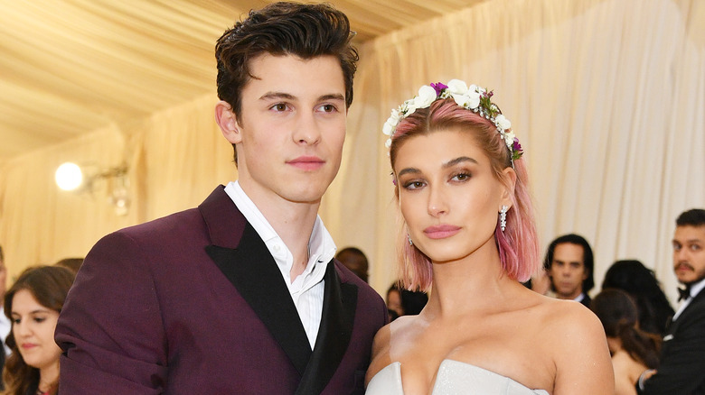 Shawn Mendes and Hailey Bieber at the Met Gala