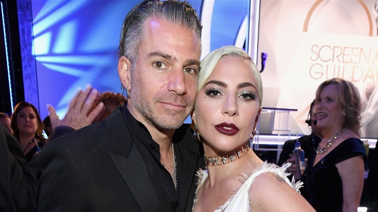 Christian Carino posing with Lady Gaga