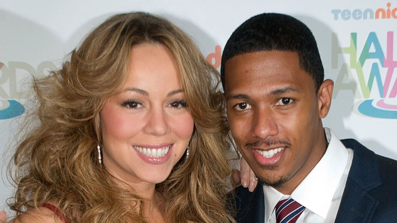 Mariah Carey and Nick Cannon smiling together